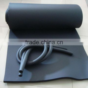 Natural elastomeric rubber thermal insulation sheets for HAVC system