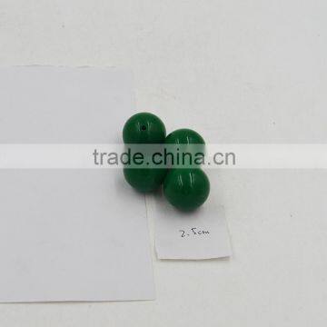 Make Large Turquoise Poly Resin Plastic Beads