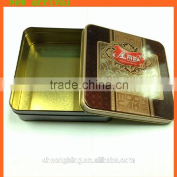 Square tin box for package