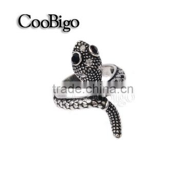 Fashion Jewelry Zinc Alloy Snake Ring Unisex Men Girls Helloween Party Show Gift Dresses Apparel Promotion Accessories