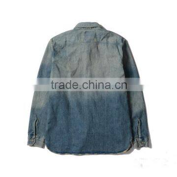 Men's Jean Jacket Short Jeans Thin Coat With Long Sleeves Distressed Wash Denim Jacket OEM Service photo-2