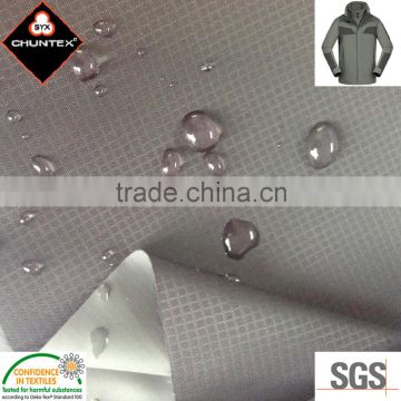 Lightweight Breathable PU Coated Waterproof Ripstop Nylon Taffeta Fabric, Polyester Pongee Fabric