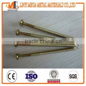 high quality roofing nail black or galvanized screw shank