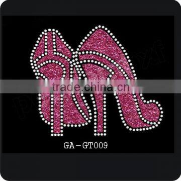 high heel shoes glitter iron on vinyl heat transfer motif