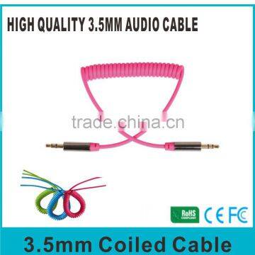 3.5mm male to female retractable Cable Lead Connector for Phone and Car Stereo