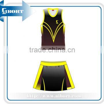 KNT-3-12 ladies polyester custom netball wear