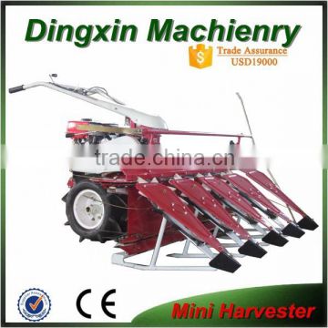 Mini 4 lines sharft driven reed harvester