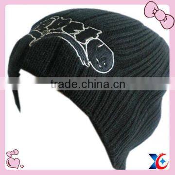 Fashion black cheap beanie