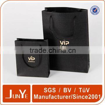 New Design Small Black Paper Bags for Packaging Supplier's Choice