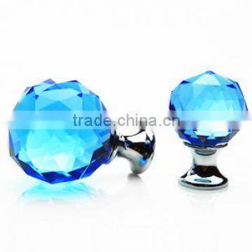 Blue Crystal Knobs Crystal Diamond Glass Knobs Wholesale