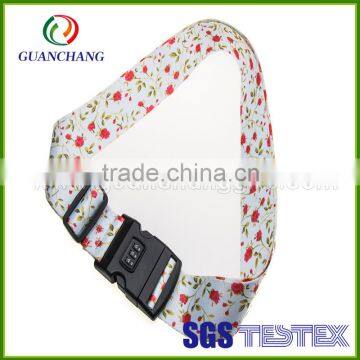 China Factory Direct Sale High Quality Belt Type Nylon or Polyester Material Plastic Buckle Luggage Strap With Lock photo-2