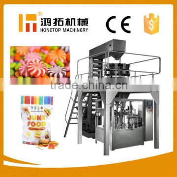 Quality assurance pouch packing machine for hard candy