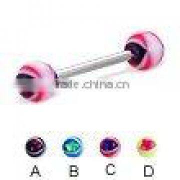 Stainless steel ball tongue ring,Body jewelry