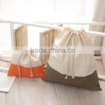 Wholesale cotton dustproof storage drawstring bag for home furnishing