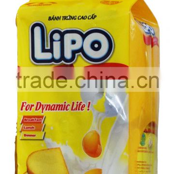 LIPO Cream 135g/bag Egg Cookie - DELICIOUS BISCUITS