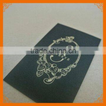 black recycled embossed business cards