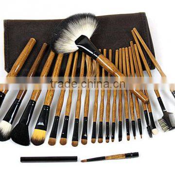 22 pcs quality cosmetic makeup brush set with soft roll case