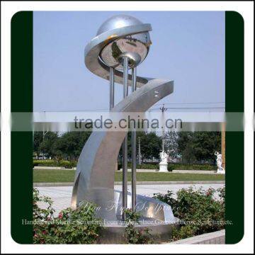 Outdoor large sports abstract 304 stainless steel statues