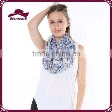 Ladies Beautiful Colorful Tribal Floral Printed Soft Viscose Circle Scarf