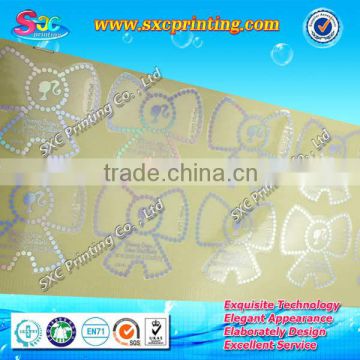 China factory plastic sheet stickers, transparent plastic sticker sheet