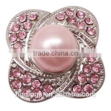 LJ1540 Flower zinc alloy snap buttons, newest snap charm