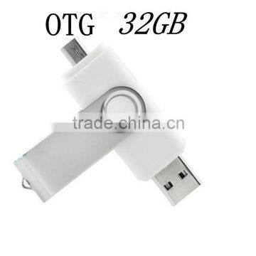 High quality fashion custom otg usb flash drives/white otg pendrives