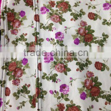73%cotton 21%polyester 6%spandex Flowery Print Knit Fabric