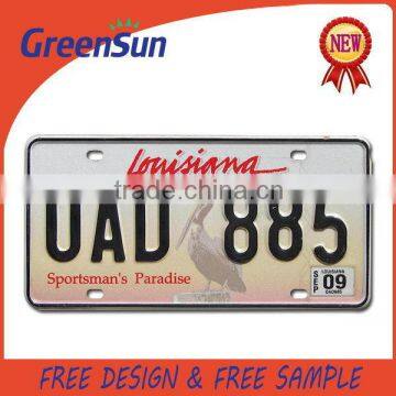 China Manufacturer special thai license plates