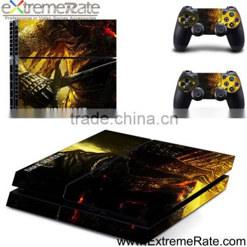 New custom vedio game skins Dark Souls III for PS4 accessories hot sale vinyl decal cover for PS4 skin sticker