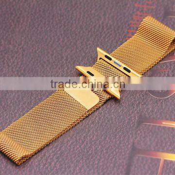 Original high quality 42mm For Apple Watch Band 38mm Milanese Loop Woven Stainless Steel Strap With Metal Adapter