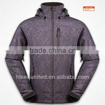 New Design Mens printing softshell Jacket