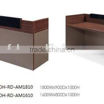 2016 new style wooden cheap hospital reception desk FOH-RD-AM1810