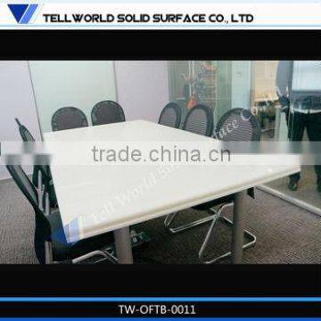 China manufacturer high quality white marble conference table