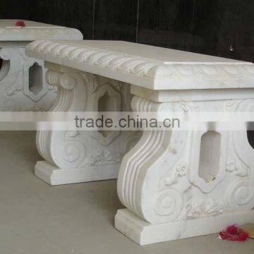 White Marble Stone Garden Bench,antique stone garden benches for sale