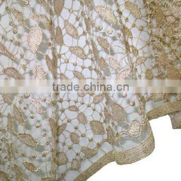 Organic cotton lace fabric austrian lace fabric cotton guipure lace fabric