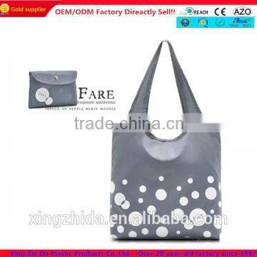 Large polyester foldable shopping bag