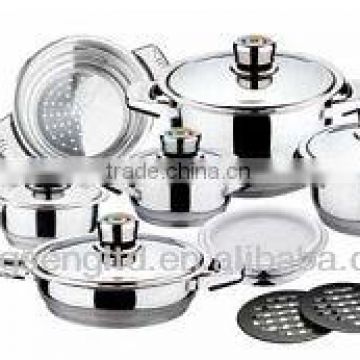 16pcs wide edge cookware sets