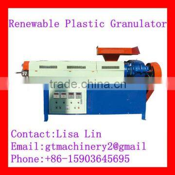 Renewable scrap plastic granulating machine