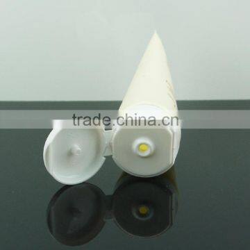 plastic tube for cosmetics packaging with flip top cap