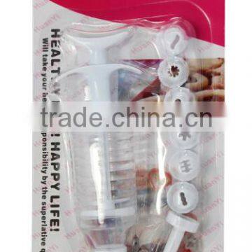 Icing Fondant Cake Decorating Tip Set Piping Syringe Model Tools