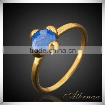 Yiwu Fashion Jewelry Wholesale Good Quality 6 Colors Zircon Gold Wedding Ring For Girls photo-2