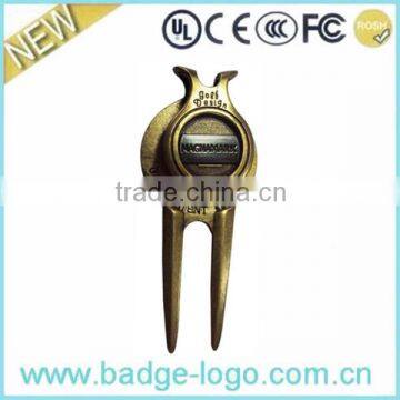 Golden Custom Die Casting Divot Tool Ball Marker