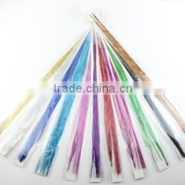 sparkling hair tinsel with I tip christmas tinsel 2014 new hair accessories christmas hair accessories girl