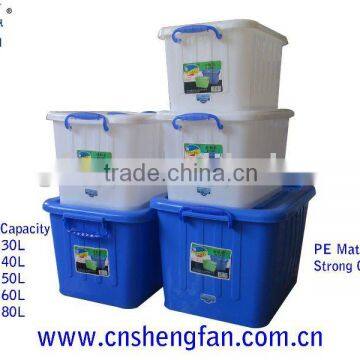 plastic storage box of 30L-130L PE