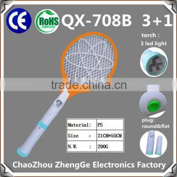 QX708B-1rechargable Battery for Mosquito Bat With Ttorch 3+1