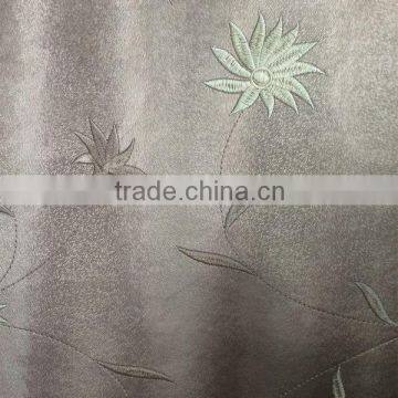 Metallic Semi PU Leather for Beautiful Wallpapers Usage With Embroider photo-3