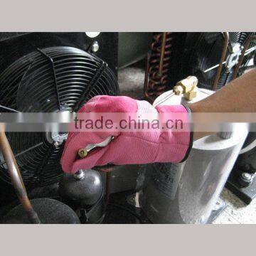 Pink Color Pig Skin Leather Garden Glove photo-3