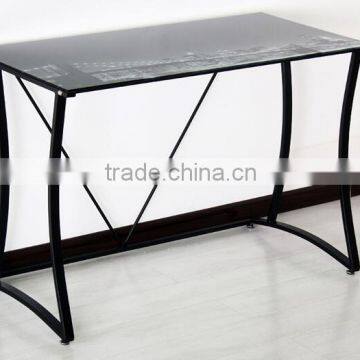 Contemporary Computer Desk/ Stainless Steel Frame photo-2