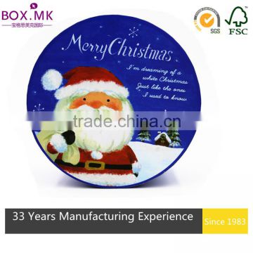 Hot Sell Christmas Blue Circle Custom Gift Box