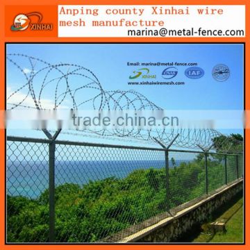 Alibaba china anti climb fencing/chain link prison fence